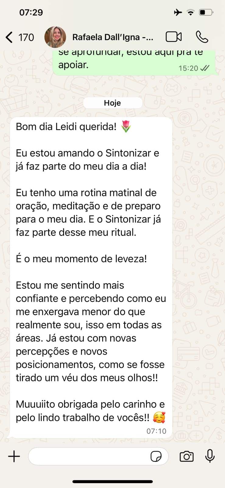 Depoimento Sintonizar